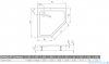 Radaway Doros Pt Compact Stone brodzik pięciokątny 100x100x11,5cm antracyt SDRPT1010-05-64S